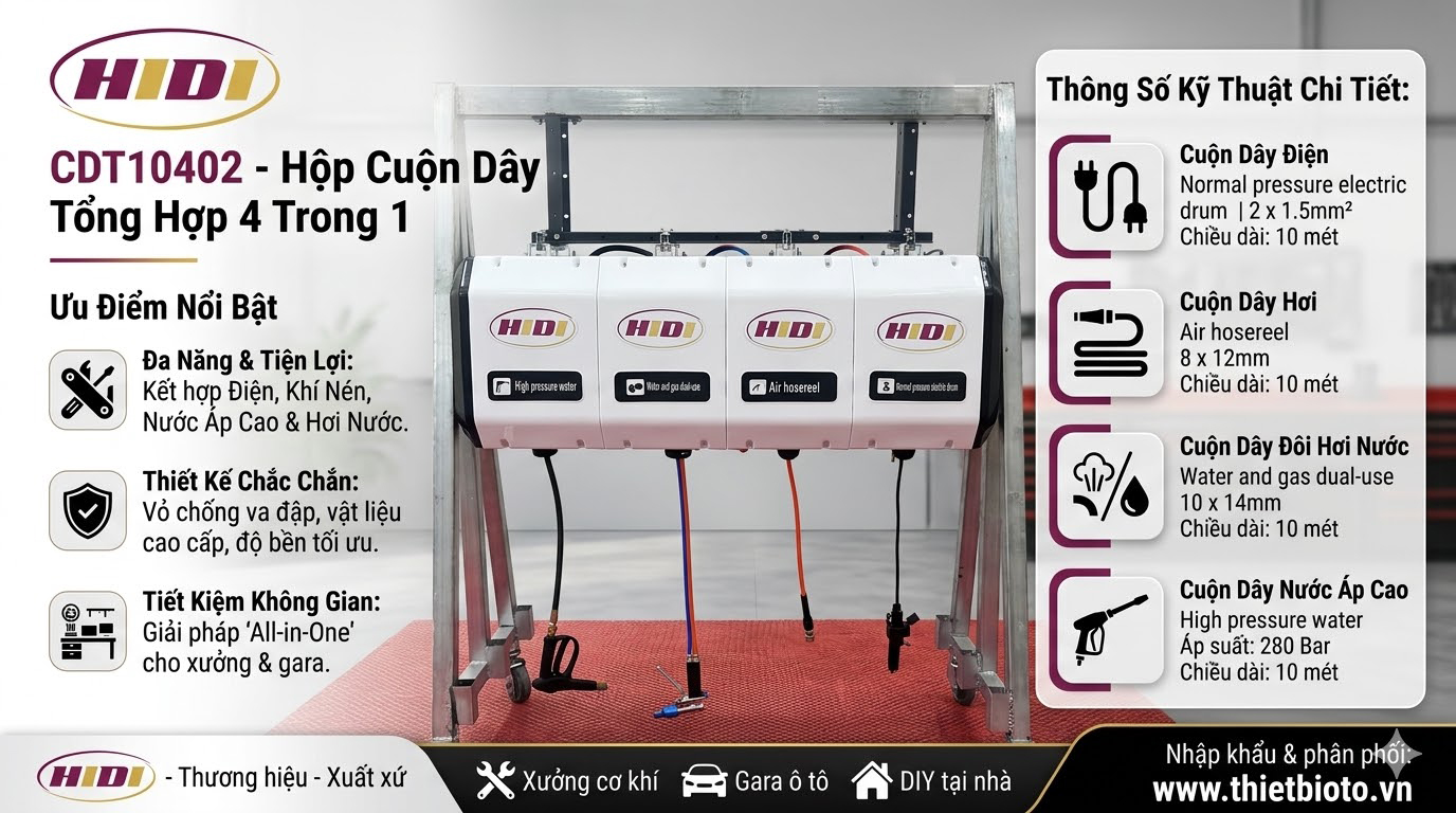 Hộp cuộn dây điện và hơi tổng hợp HIDI CDT10402