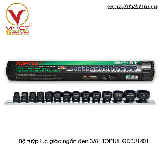 Bộ tuýp đen lục giác ngắn 3/8