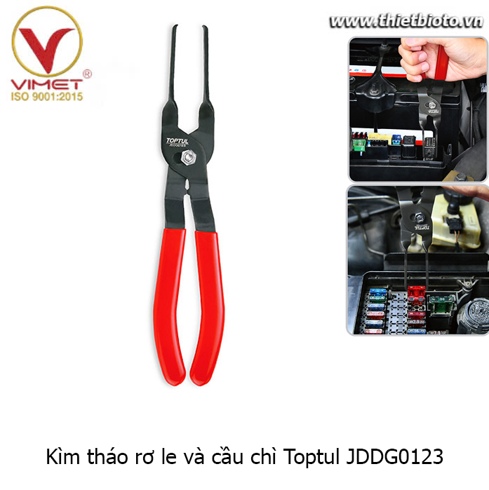 Kìm tháo rơ-le và cầu chì Toptul JDDG0123